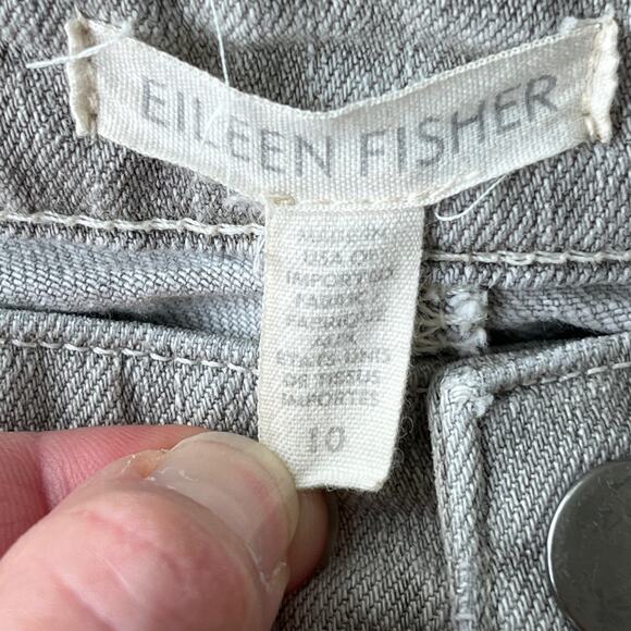 Eileen Fisher Gray Jeans - Picture 3 of 4